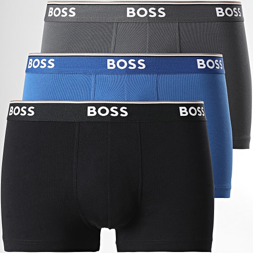 Lot De 3 Boxers 50475274 Bleu Noir Gris