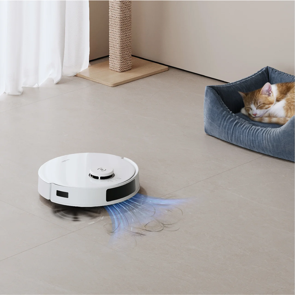 Deebot N20 Pro Plus Staubsaug-Roboter Staubsauger Nass / Trocken Bodenreinigung mit Absaug Station / App Steuerung (DKX55) - Weiss