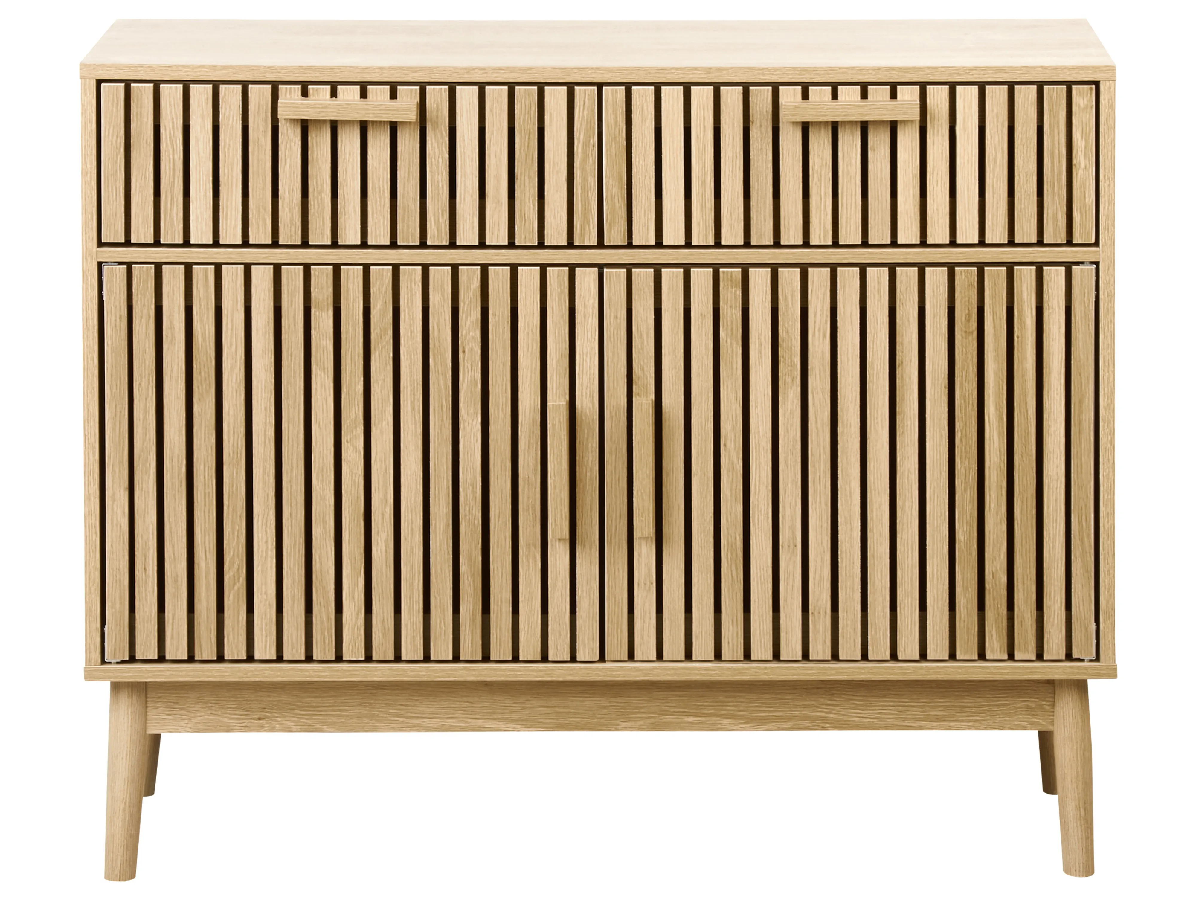 Dressoir met 2 deuren LYNWOOD Lichtbruin