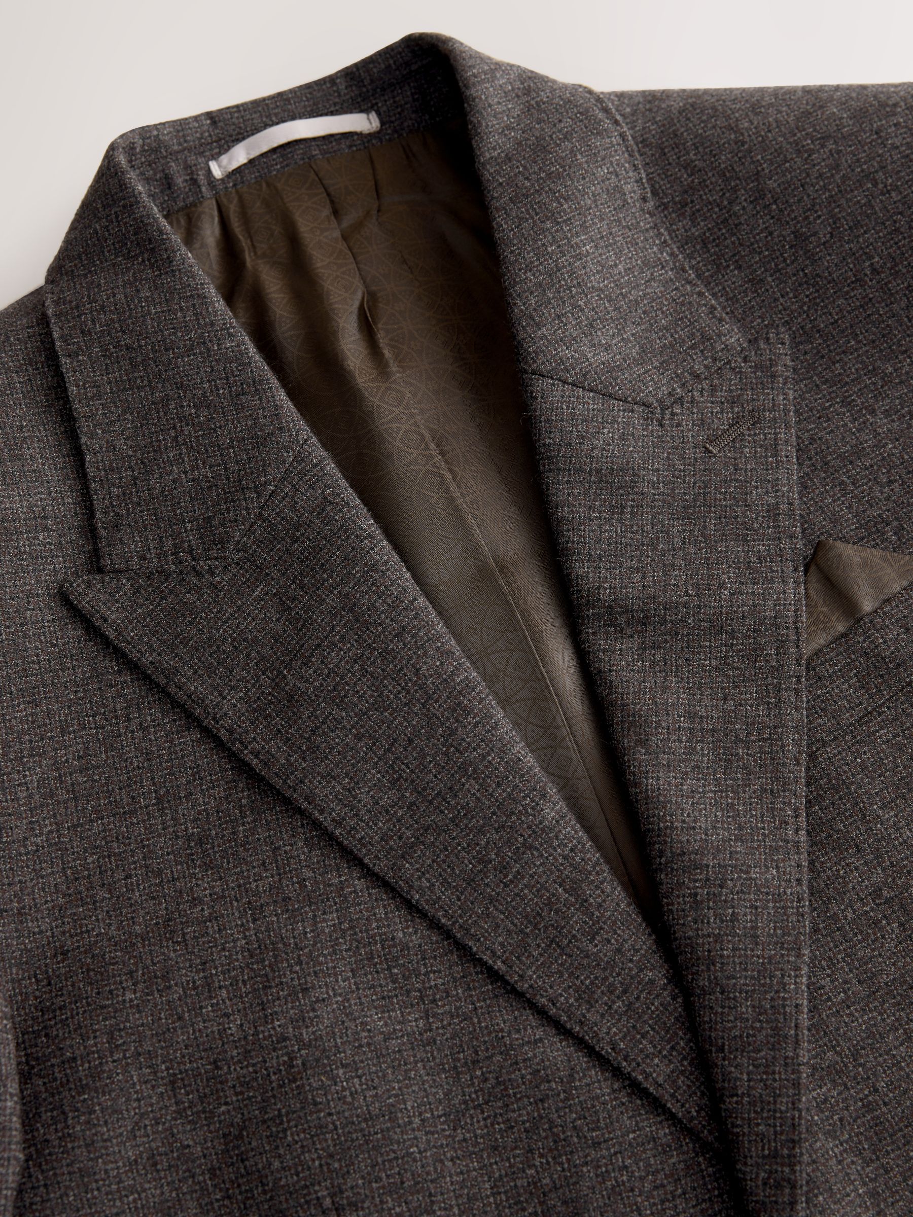 Bruin - Slim Fit Signature Cerruti Italian Wool Puppytooth Suit Jacket