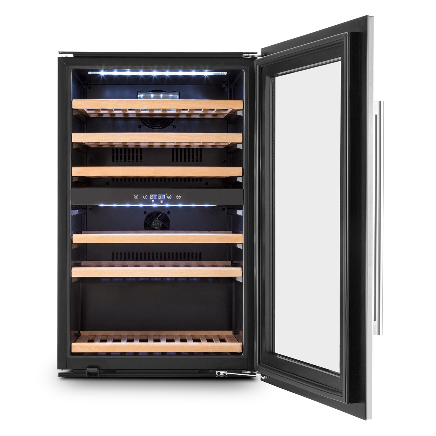 Vinsider 35D Einbau-Weinkühlschrank 128 Liter 41 Weinflaschen 2 Zonen