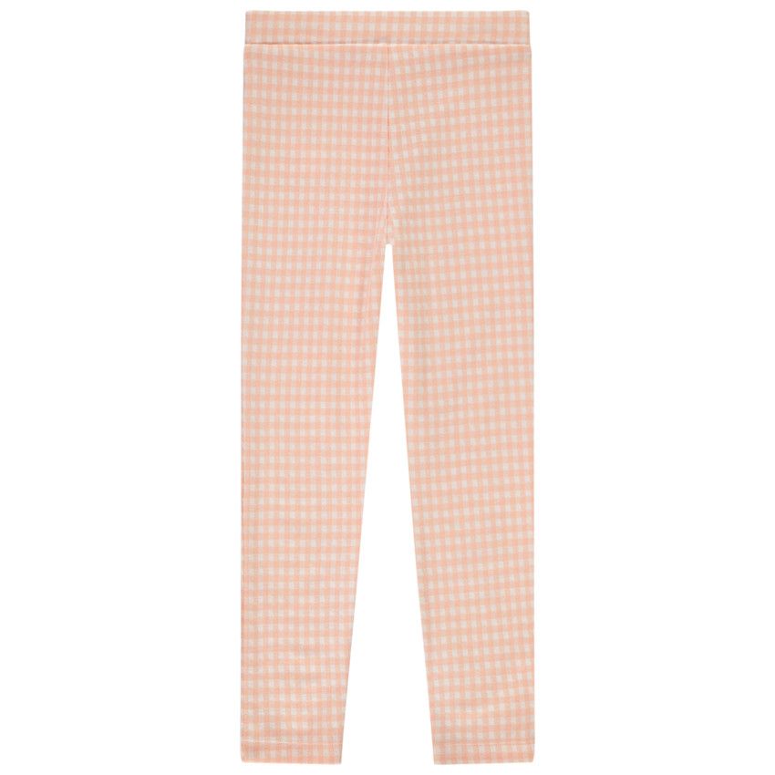 Jegging en milano motif vichy pour fille - Rose