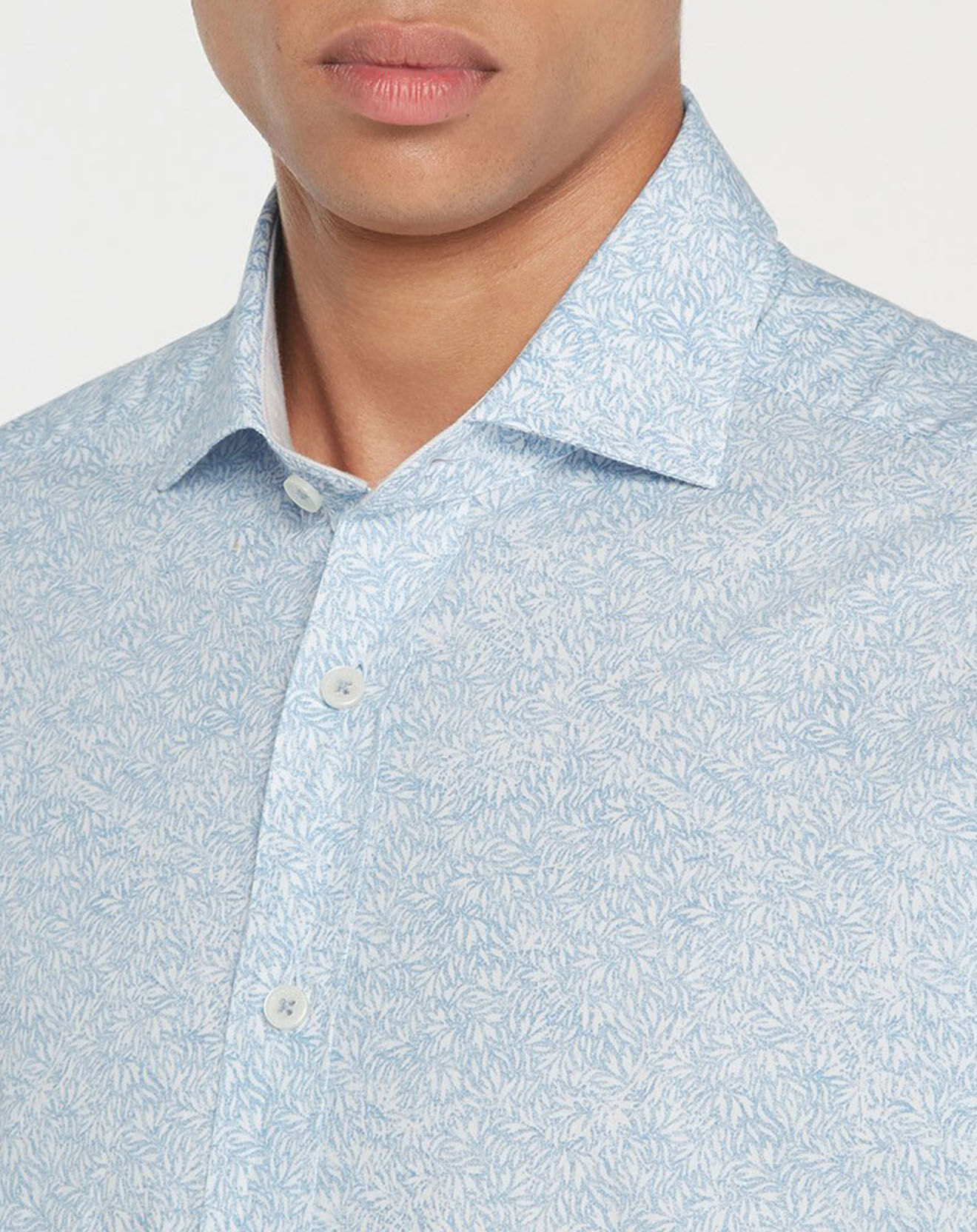 Hackett London Chemise Slim Fit Imprimé en allover bleu clair