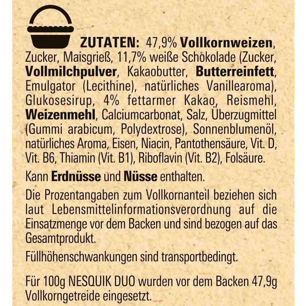 Nestle Nesquik Duo 325g MHD:30.9.25