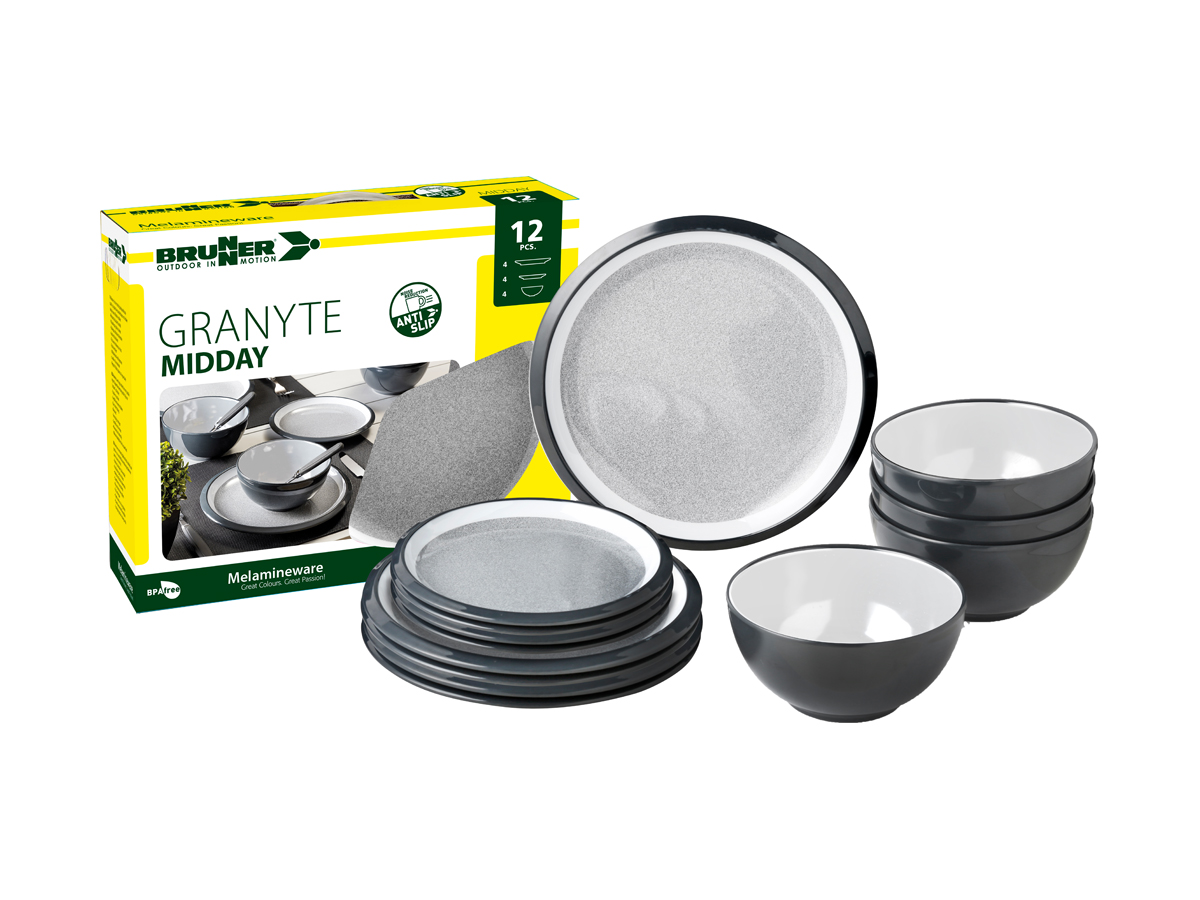 Brunner Midday Granyte 12-delig serviesset