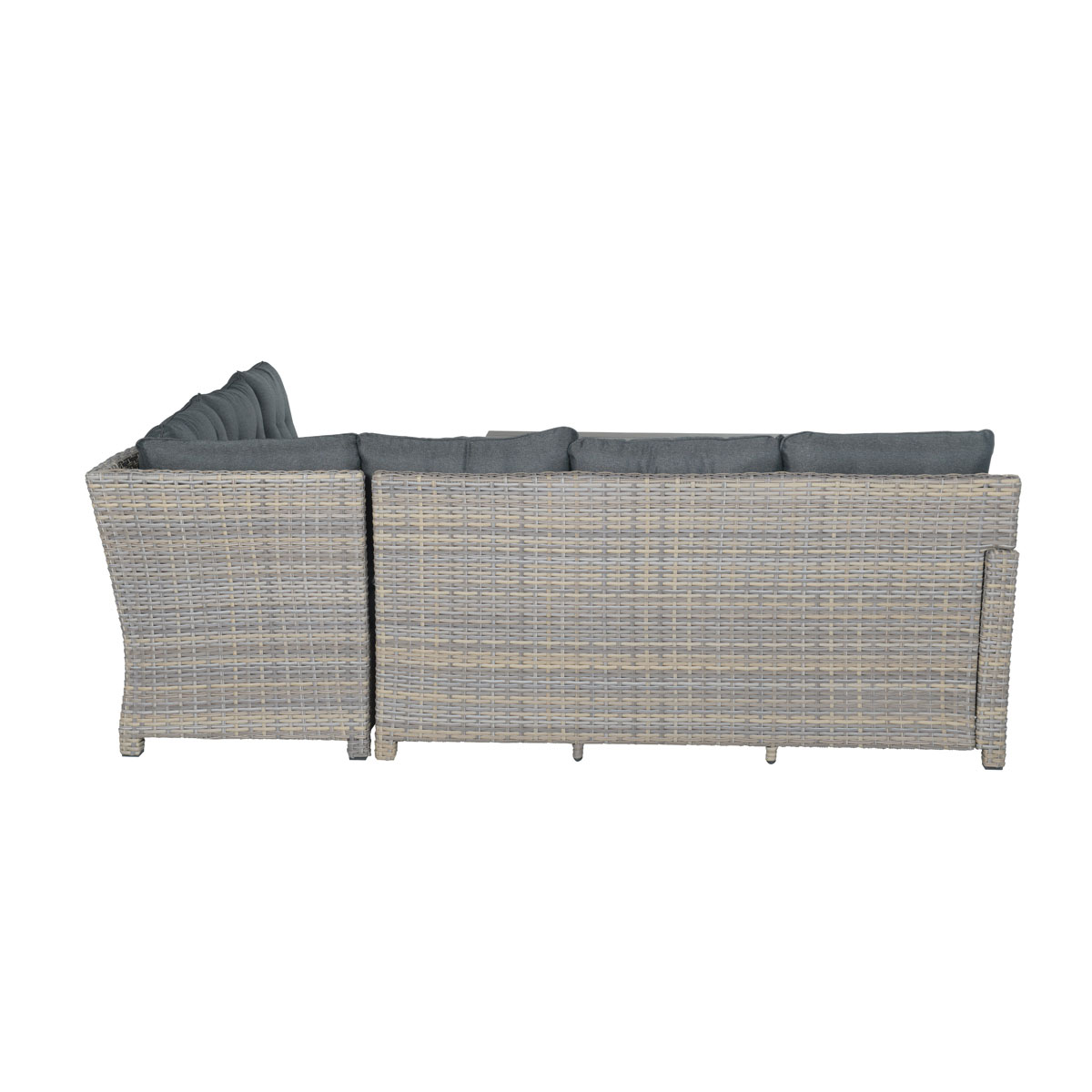 Garden Impressions Alaska 5-delige vintage willow R lounge dining set