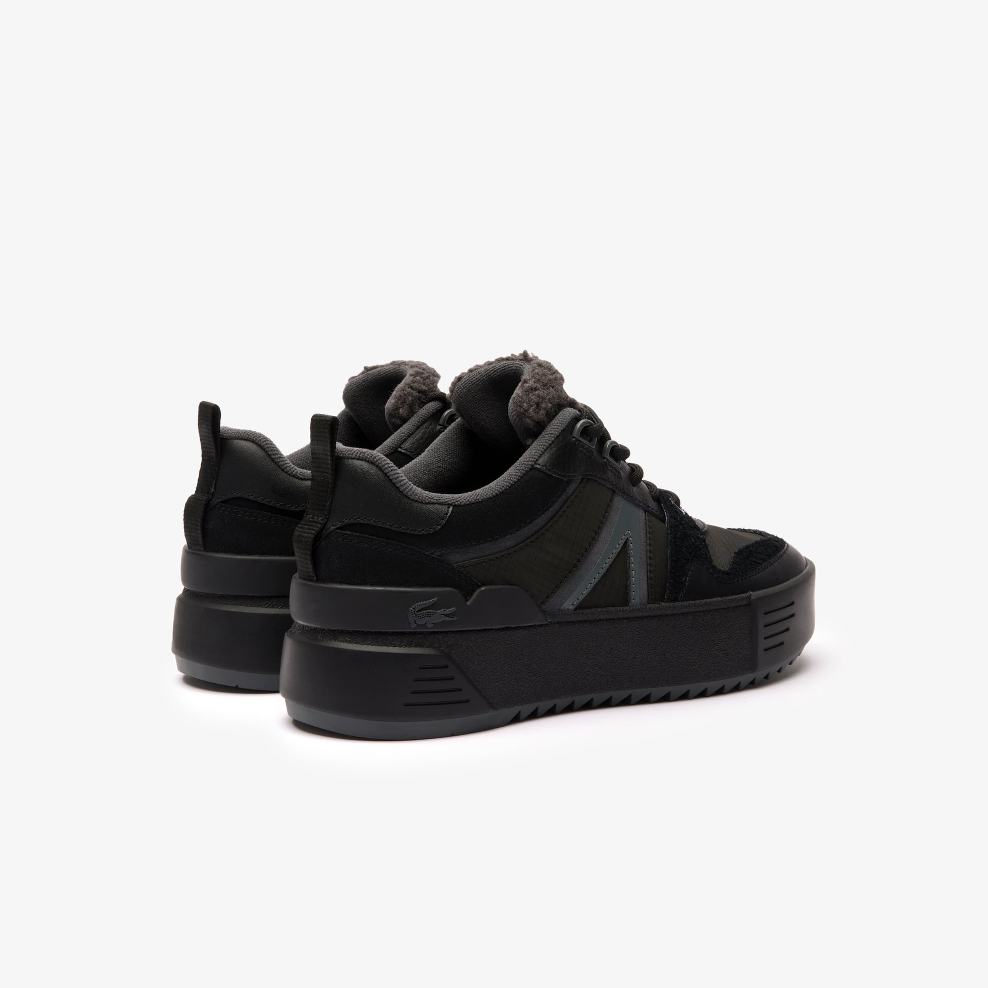 Sneakers Outdoor L002 Winter femme en cuir Outdoor - Noir - Lacoste - Femme