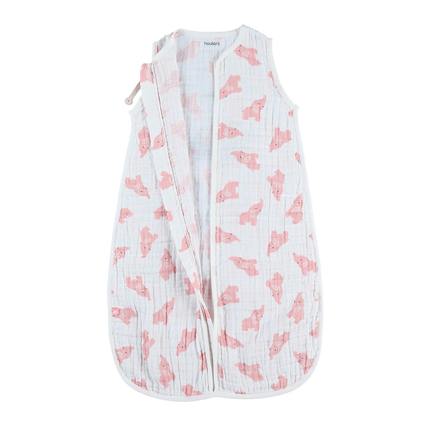 Gigoteuse en mousseline de coton bio 70 cm Anna rose