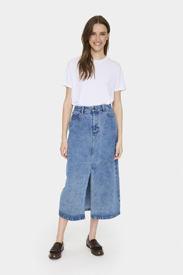 Saint Tropez GabiSZ Denim Skirt Lyseblå