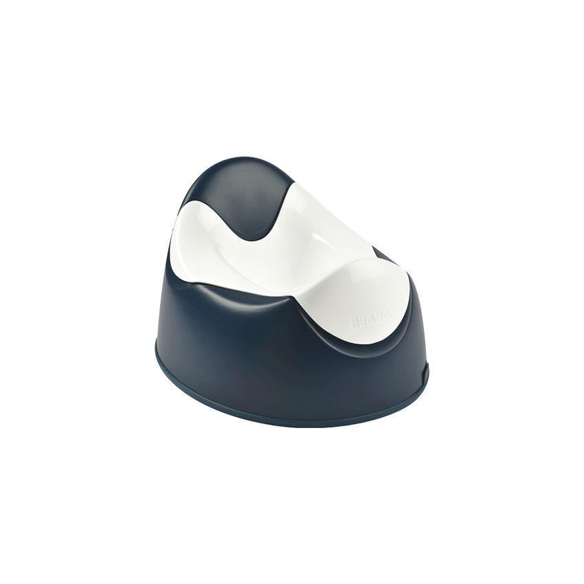 Pot d'apprentissage ergonomique - Bleu nuit - Ecru