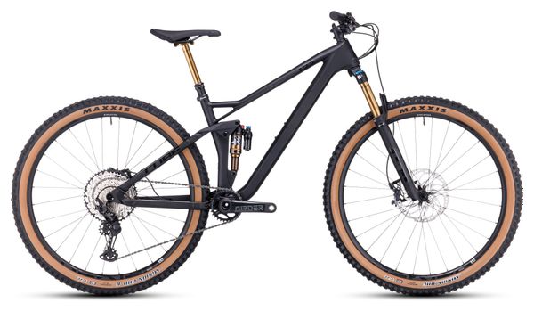 VTT Tout-Suspendu Cube Stereo One22 HPC EX Shimano XT 12V 29'' Gris Carbon Noir 2024