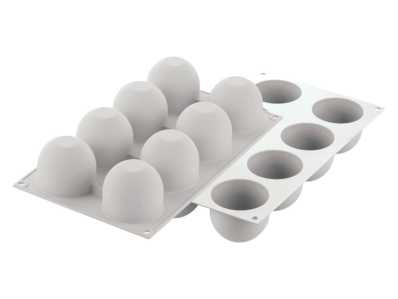 Moule silicone - 8 dômes Ø 6,2 cm - 30 x 17,5 cm - Silikomart
