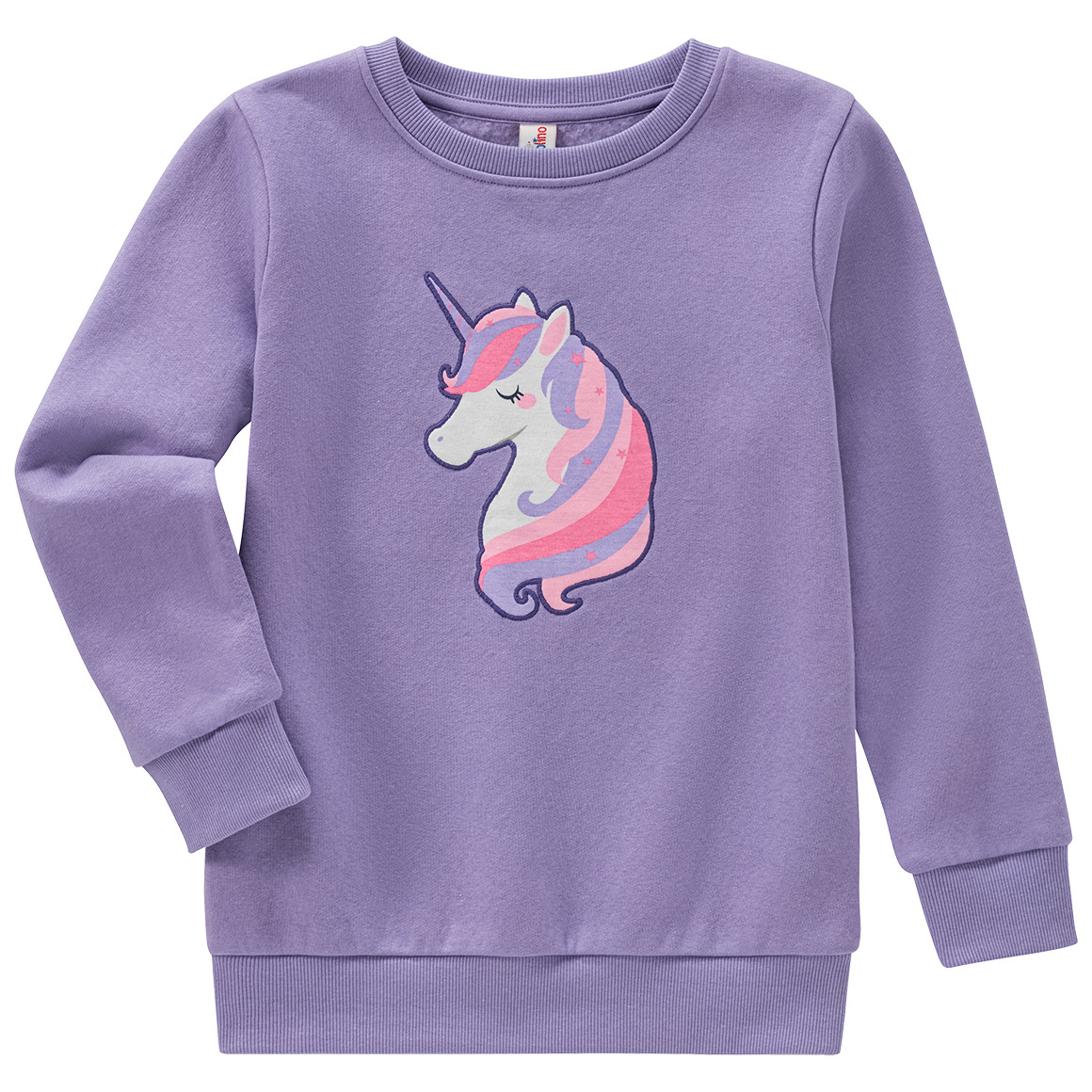Topolino Mädchen Sweatshirt mit Einhorn-Applikation helllila
