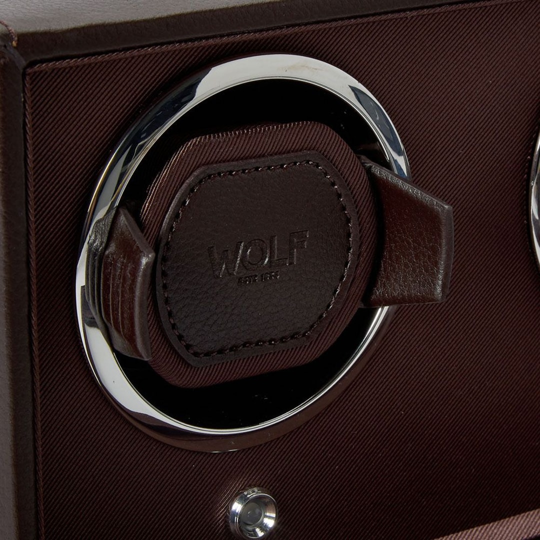 Wolf 1834 Cub Doppel Uhrenbeweger Braun