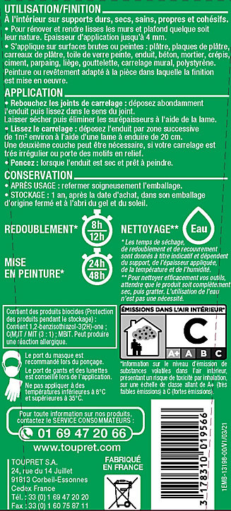 Enduit tous supports Toupret 330g