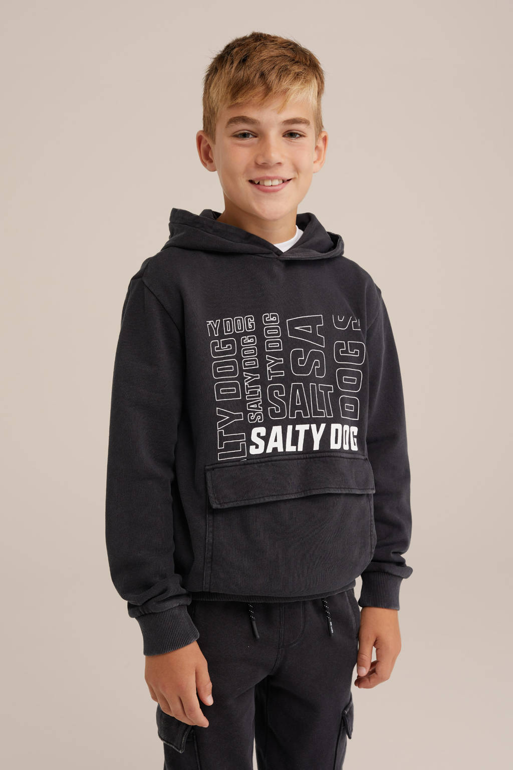 WE Fashion hoodie grijs