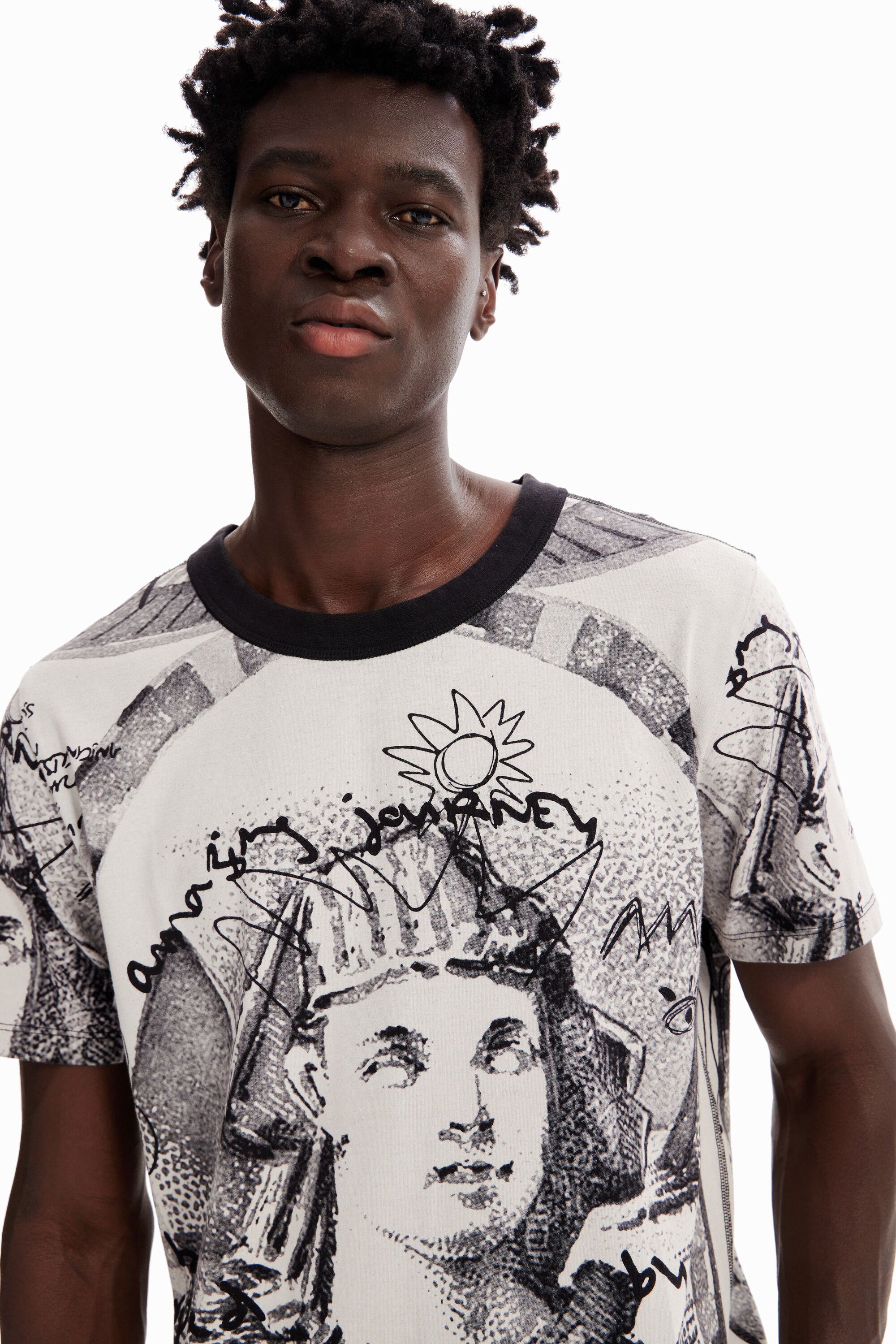 T-shirt sphynx contraste