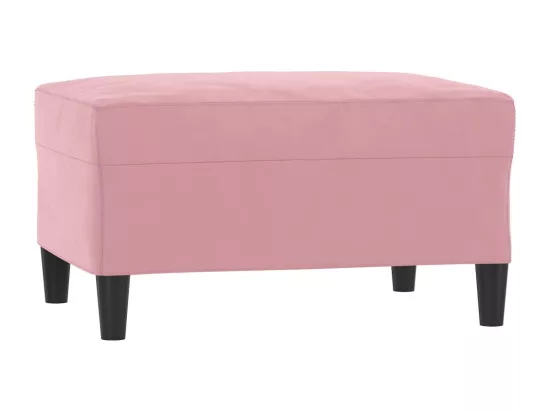 Repose-pied Rose 70x55x41 cm Velours