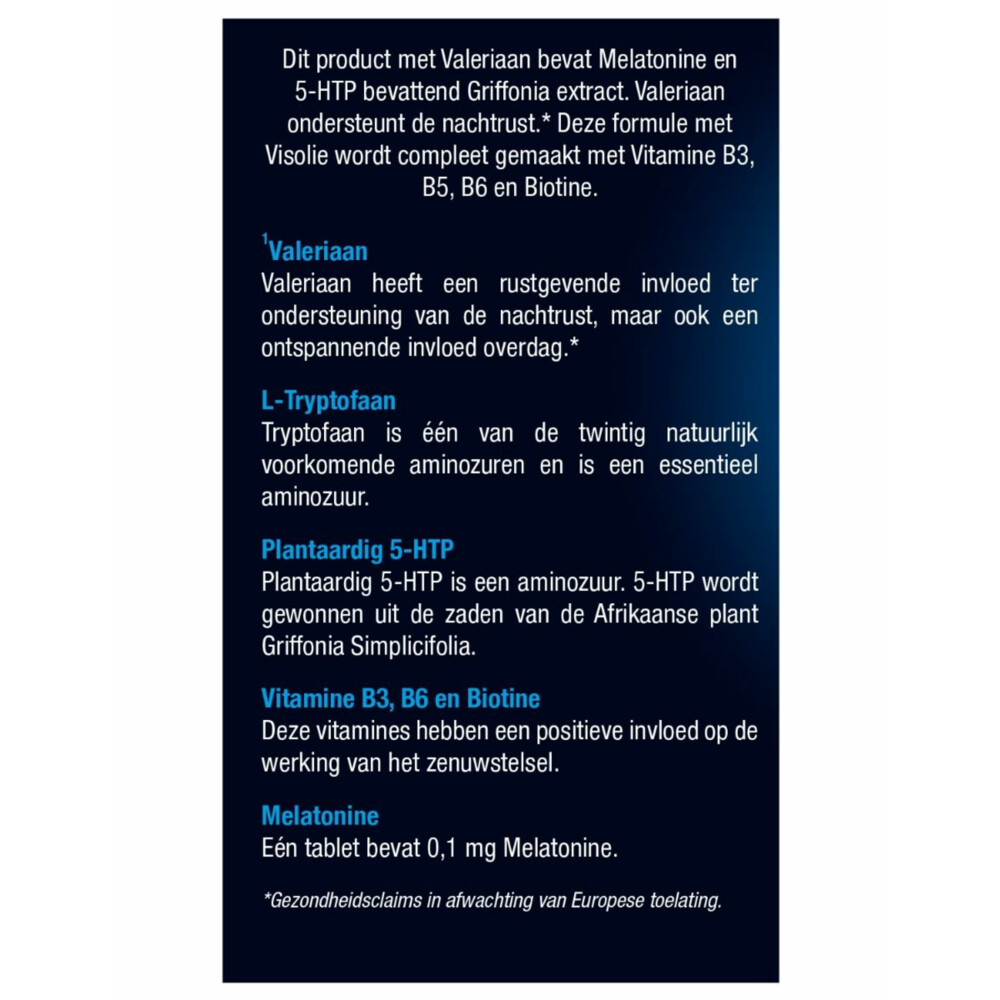 Lucovitaal Melatonine 5-HTP L-Tryptofaan30 tabletten