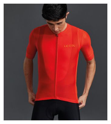 Maillot Manches Courtes Le Col Pro Aero Rouge