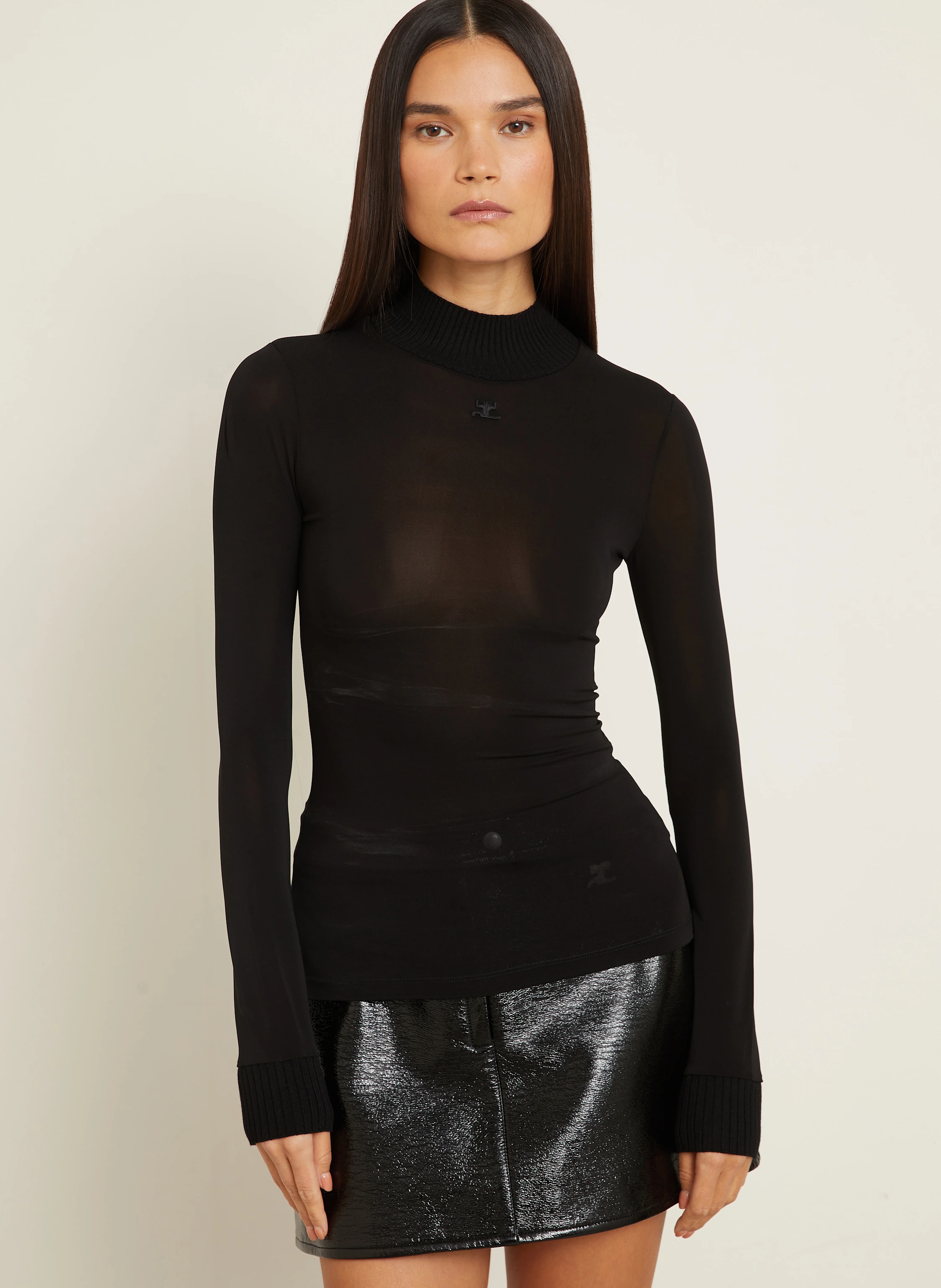 Courrèges Longsleeve aus Mesh