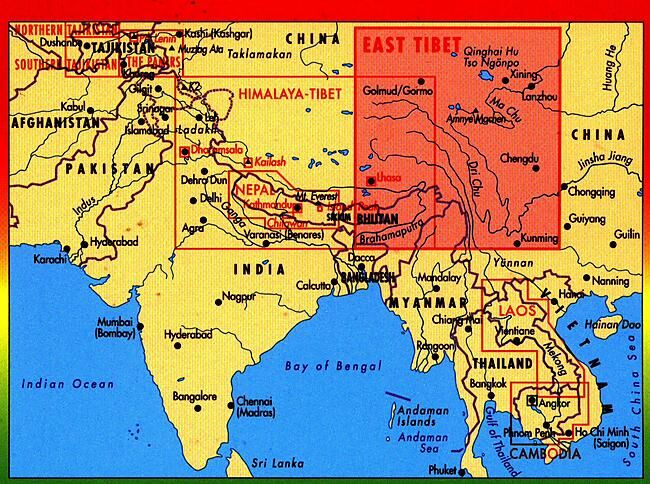 GECKO MAPS - TIBET ORIENTAL 1 1 600 000