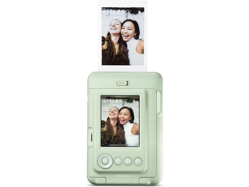 Fujifilm Fotokamera Instax Mini LiPlay Grün Hybrid-Sofortbildkamera