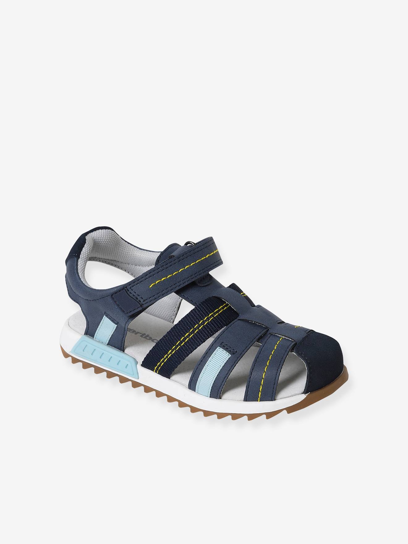 Sandálias fechadas para meninos, marrom acinzentado