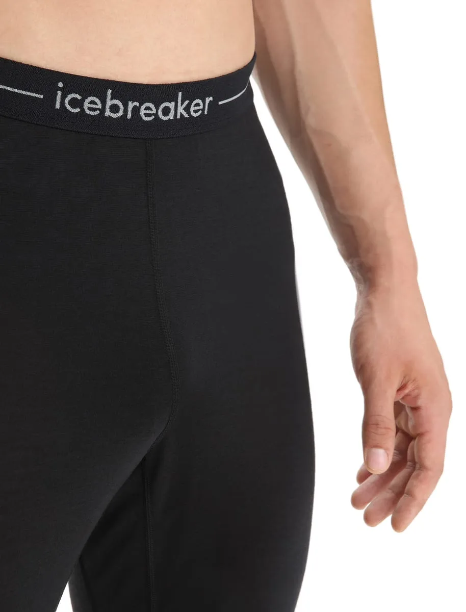 Icebreaker Men's 125 ZoneKnit™ Leggings Black/Jet Heather/CB