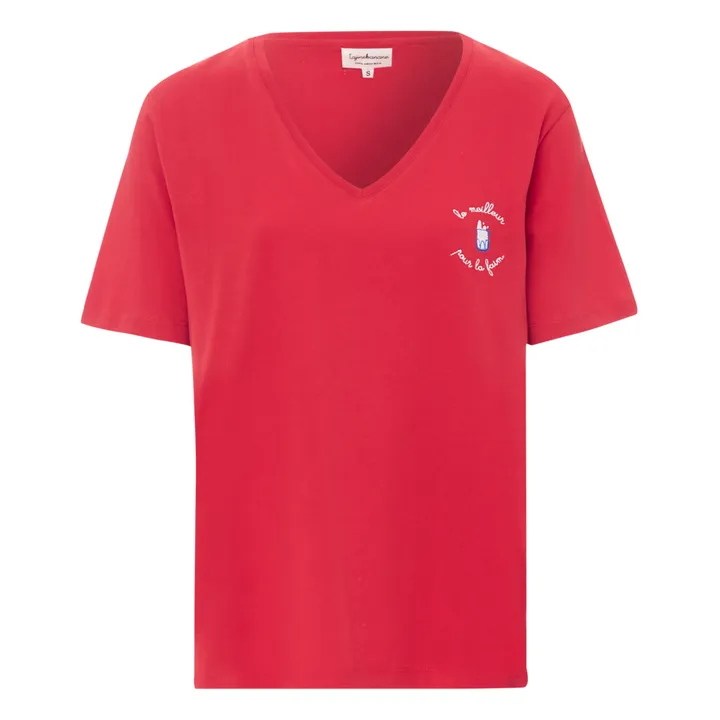 Tajinebanane T-Shirt d'allaitement Le meilleur pour la faim | Rouge