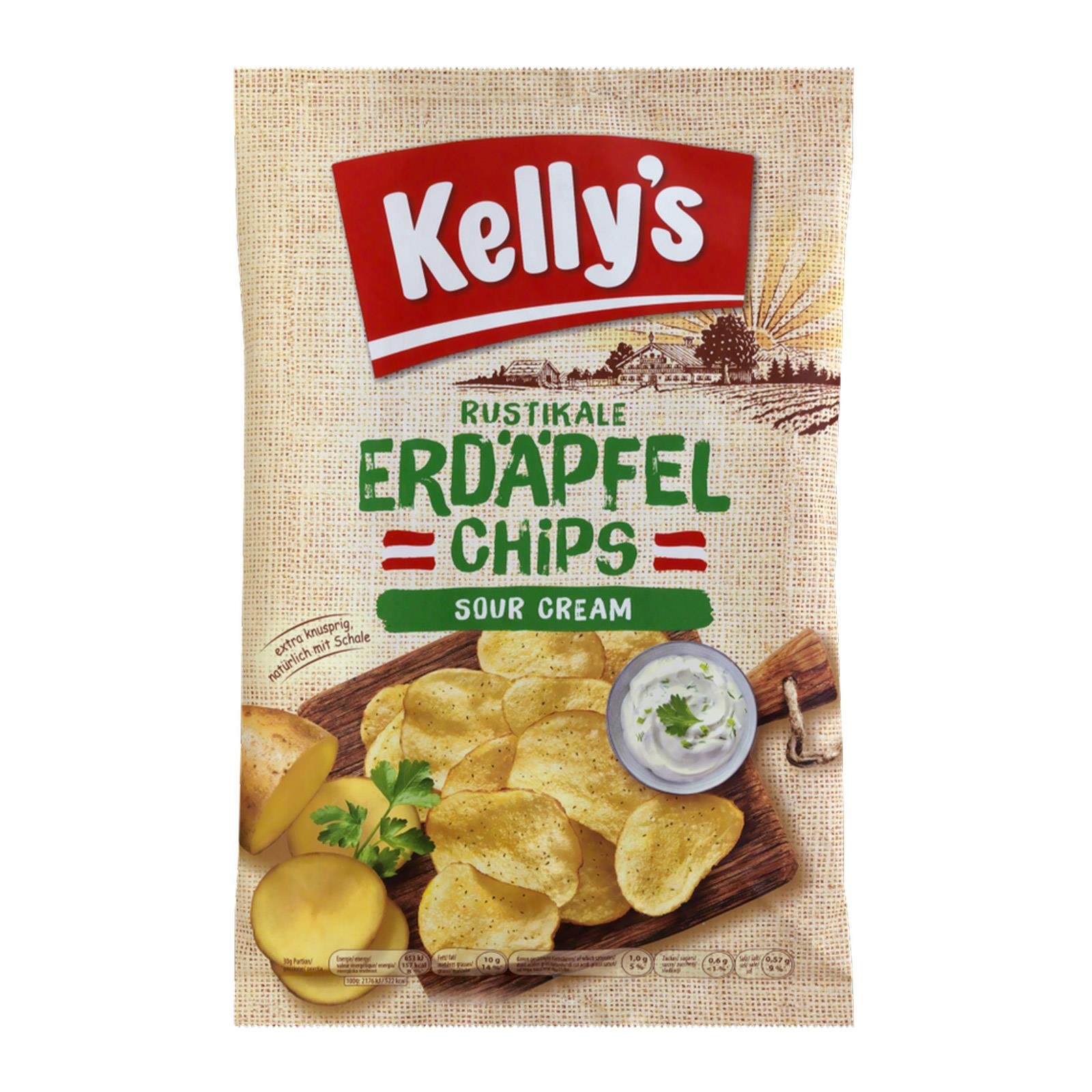 Kelly's Rustikale Erdäpfelchips Sour Cream