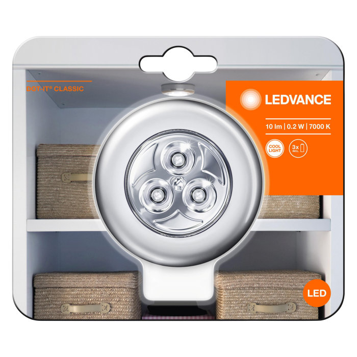 Osram Ledvance Dot It Classic spot sølv 0,2 W