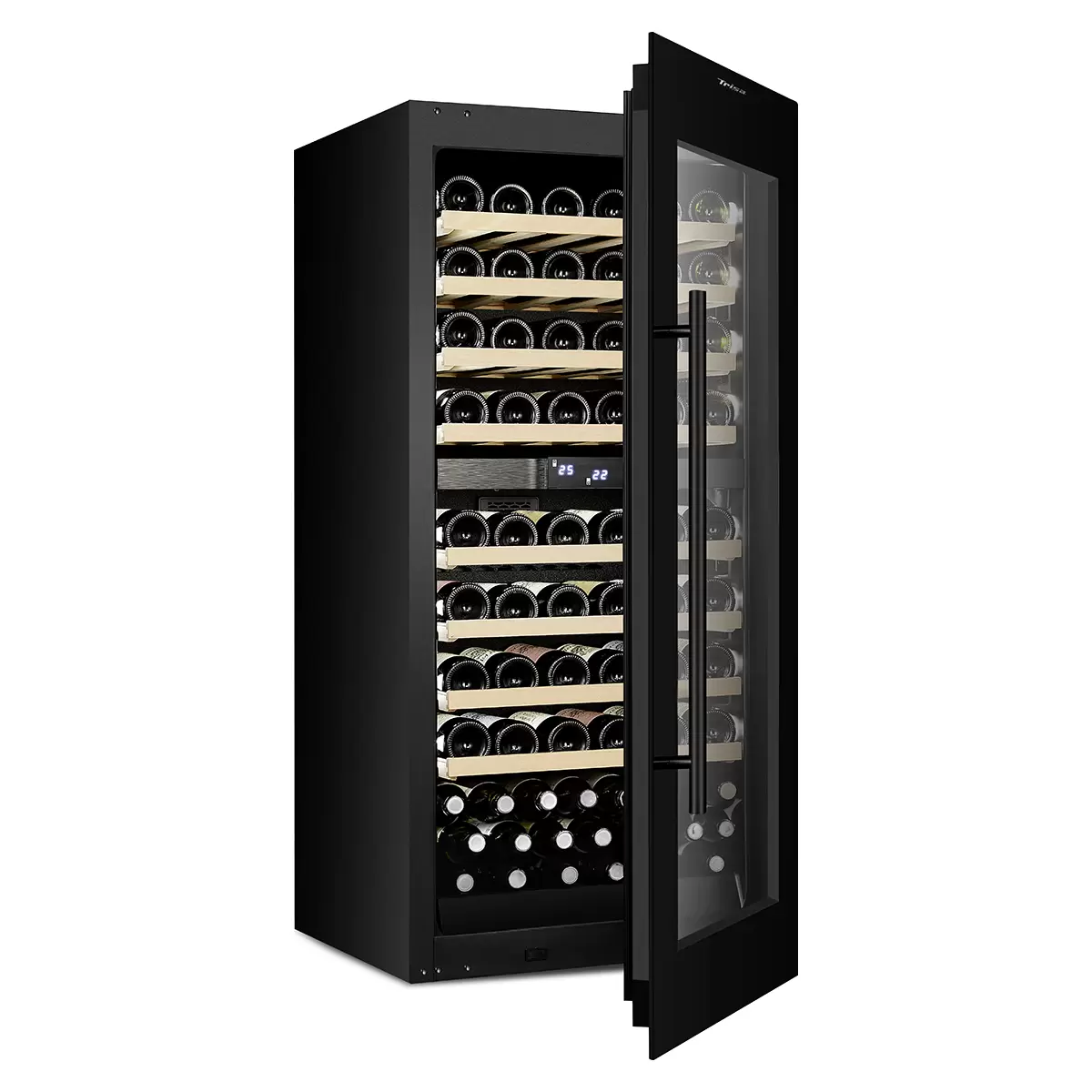 Einbau-Weinkühlschrank 149L Trisa Dual Zone Schwarz