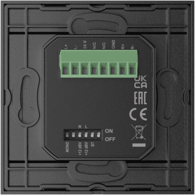 Audac WP220/B wandpaneel Bluetooth-ontvanger voor Audac-hardware