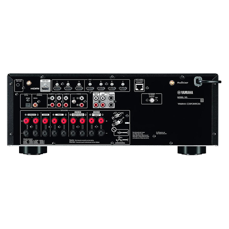 Yamaha RX-V6A Noir + Klipsch RF605FA HCM 5.0