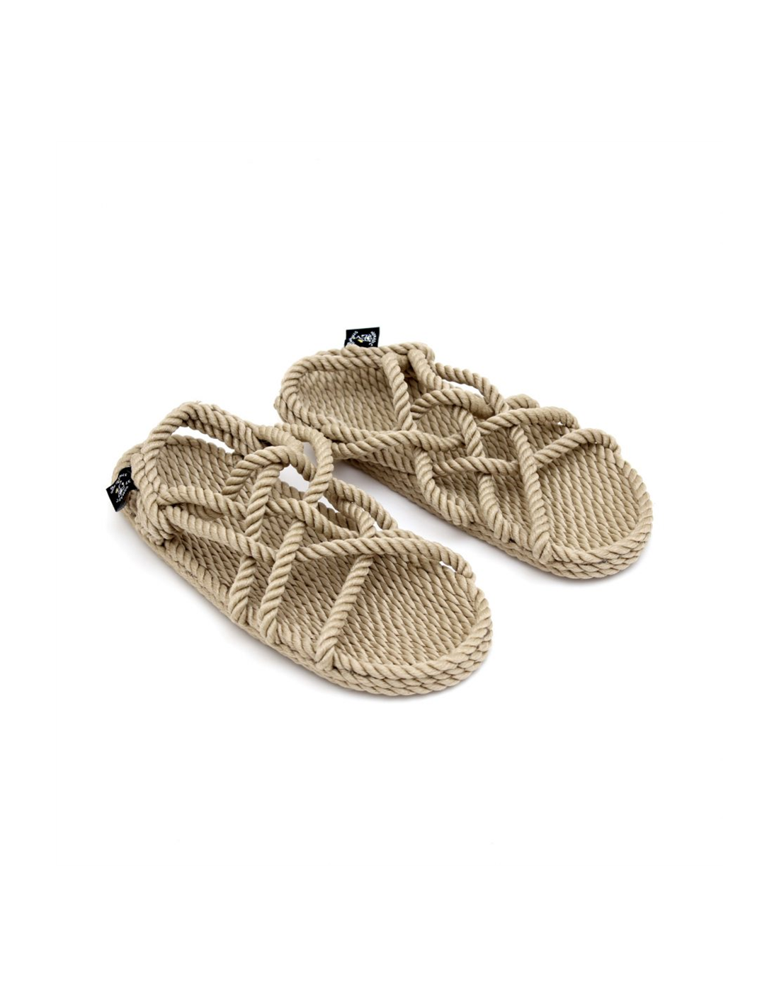 nomadic Sandales Femme jc beige en corde