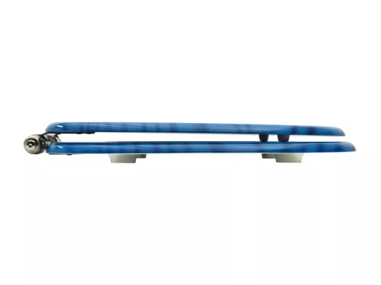 Siège WC Couvercle fermeture effet bois bleue 43.7 x 37.8 x 5.3 cm 02_0002934
