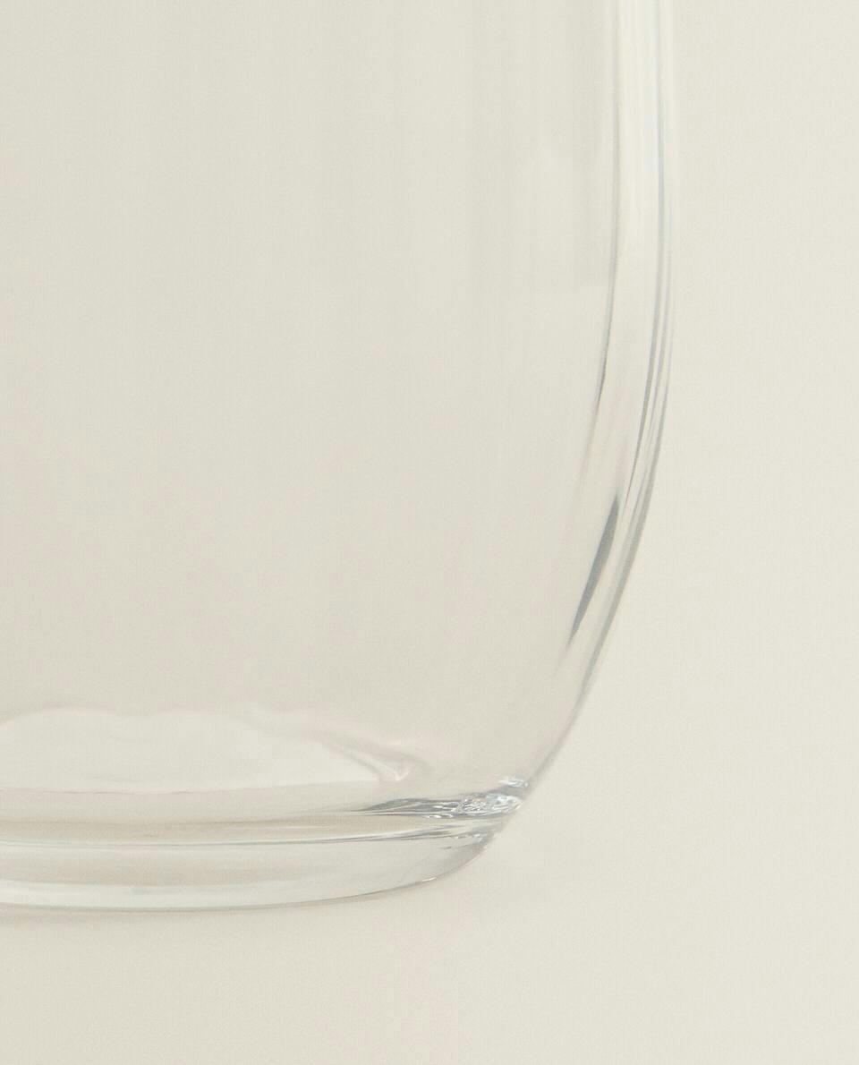 COPO DE CRISTAL DA BOÊMIA COM LINHAS