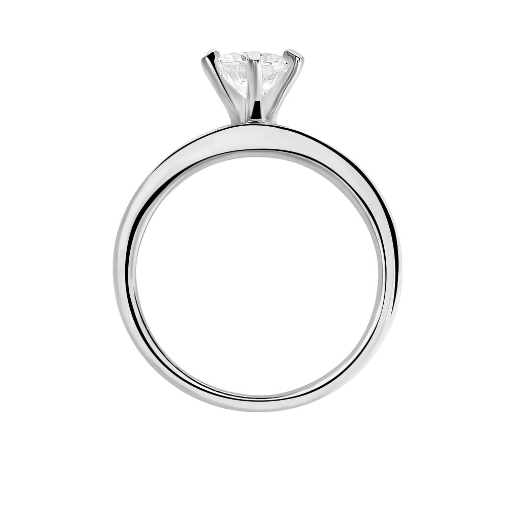 Bague Double Jeu Argent Blanc Oxyde De Zirconium
