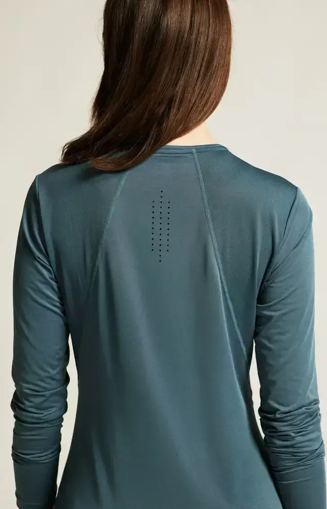Craft ADV Essence 2 Hardloopshirt Lange Mouwen Blauw Dames