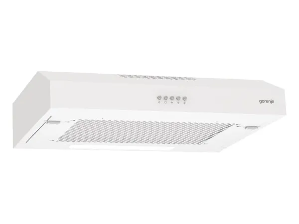 Gorenje WHU629EW/S - Hætte - standard - bredde: 59.6 cm - dybde: 46.8 cm - udtrækning og recirkulation (-) - hvid