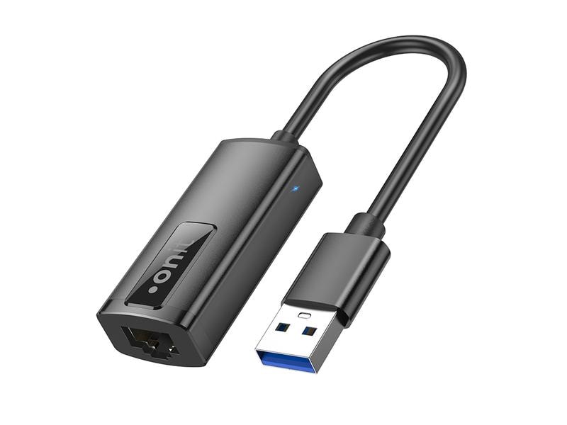 onit Netzwerk-Adapter USB-A – RJ45 Gigabit-LAN Kompakter Adapter für Mobilgeräte ohne RJ45-Anschluss