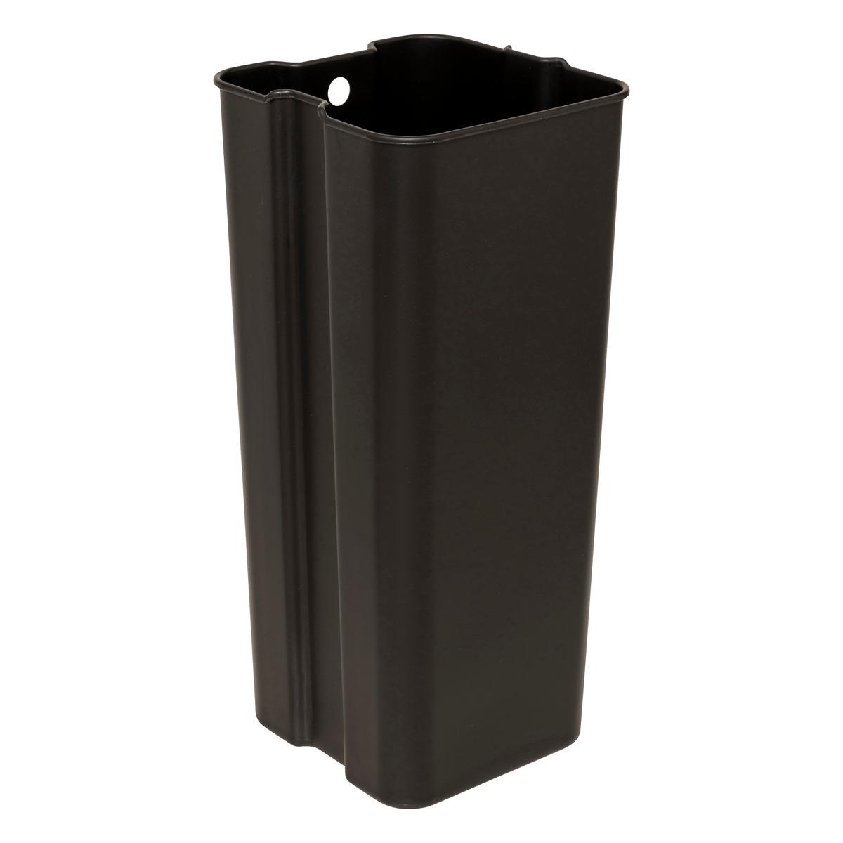 POUBELLE A PEDALE CARRE DELTA 30L NOIRE