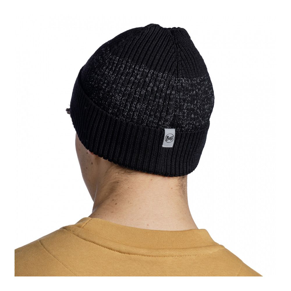 Buff MERINO ACTIVE - Bonnet solid black