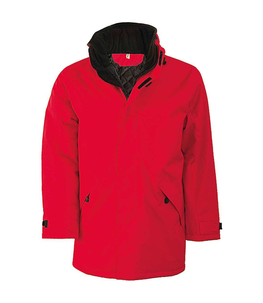 Kariban - Parka - Homme (Rouge/Noir) - UTRW731
