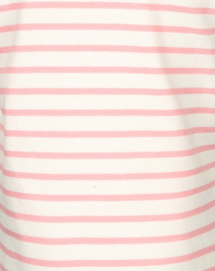 T-Shirt SMILEY BABY GIRLS geringelt in rosa/weiß