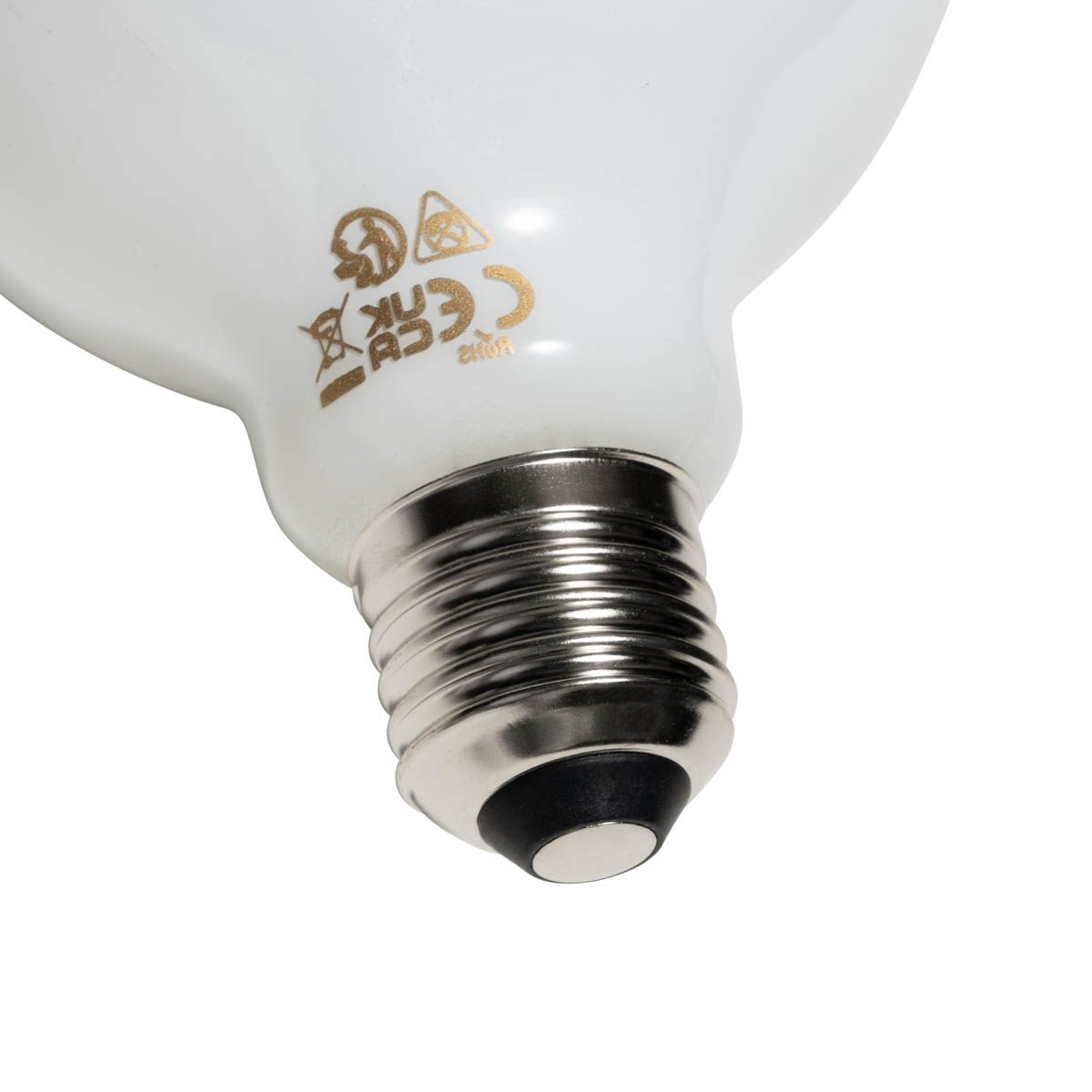 Set van 5 E27 3-staps dimbaar LED lamp opaal G95 4W 450 lm 2700K