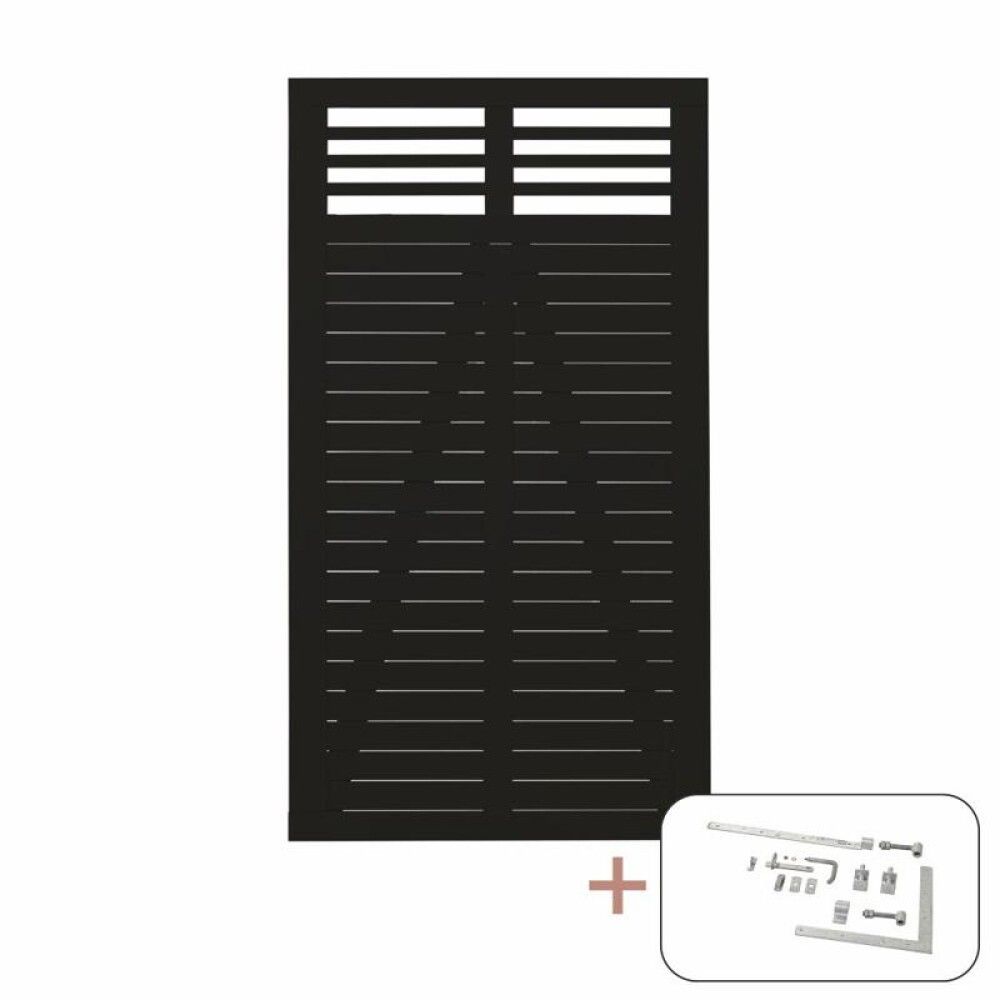 PORT PLUS DECORA 100X180CM SVART