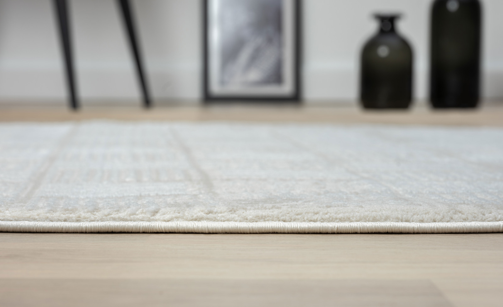 Kurzflorteppich MY HOUSE - beige - Ø 120 cm