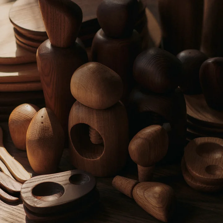 Ferm Living - Cairn Nussknacker, Esche dunkelbraun
